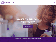 Tablet Screenshot of daymakermovement.com